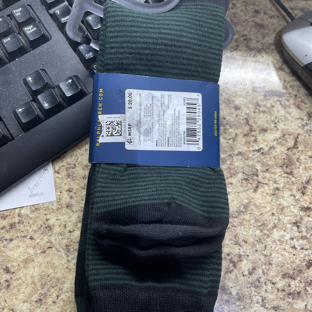 Brand new with tag polo socks Price is for pack of 2 total 4 pairs of socks - Picture 7 of 8